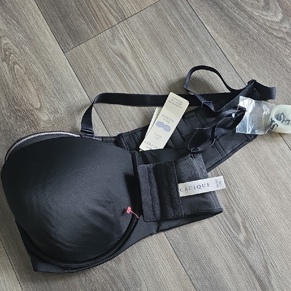 Cacique Black T-Shirt Bra - Smooth Support